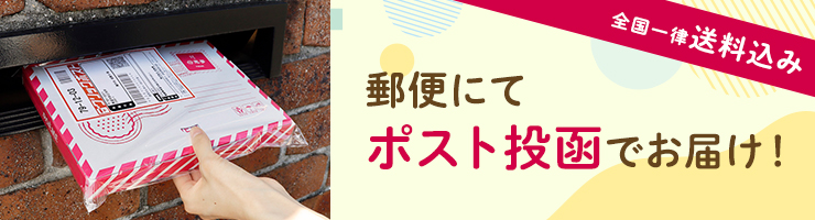 全国一律送料込みで、郵便にてポスト投函でお届け！